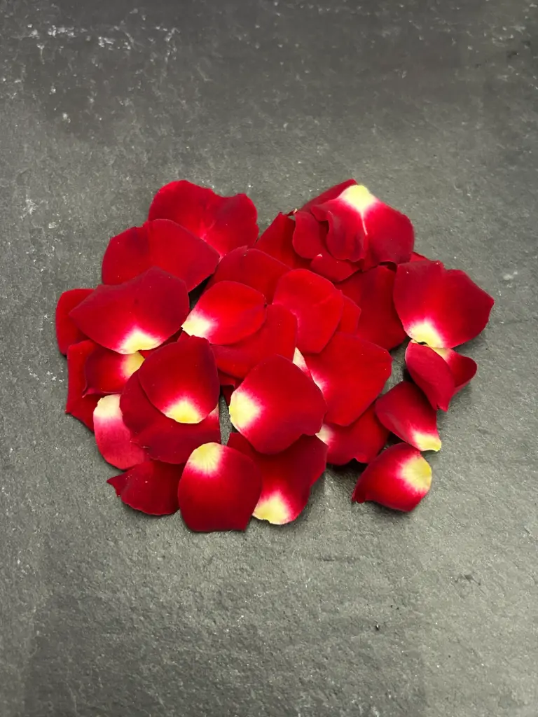 🌸Pétales de Rose Rouge - Barquette de Fleurs